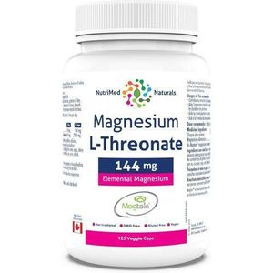 Elemental Complément alimentaire L-thréonate de magnésium 144 mg 125 capsules – Capsules de L-thréonate de magnésium