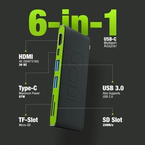 Goui Hubi Adaptateur Multiport USB-C 6-en-1