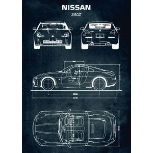 No181 nissan 350z  Poster Chambre Haute Qualité