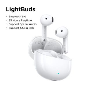 Ugreen Écouteurs TWS LightBuds Bluetooth 6.0 Audio Spatial ENC 35H