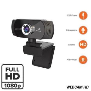 Kisonli كاميرا ويب فول إتش دي 1080p 30fps، ميكروفون USB مدمج، لجهاز الكمبيوتر، ماك، الكمبيوتر المحمول وجهاز المكتب