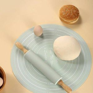 Ensemble de Tapis de Pâte en Silicone et Rouleau Antiadhésif