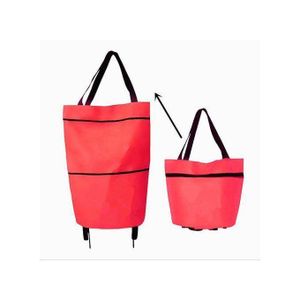 Besace d'Épicerie Réutilisable, Musette de Légumes, Organiseur d'Aliments Sac de courses à roulettes