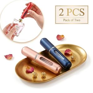 Lot de 2 Vaporisateurs de Parfum Rechargeables Multicolores - Format Voyage