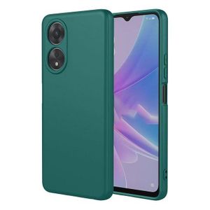 Pochette silicone verte Oppo A78 5G – Élégance et confort d’utilisation