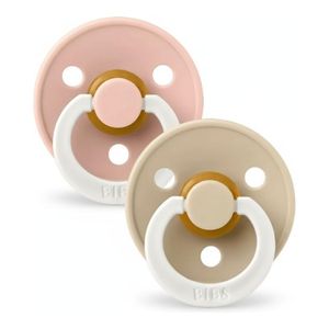 Bibs Sucette Anatomique - Silicone & Caoutchouc Naturel - Bébé & Nouveau-né - Blush & Vanilla