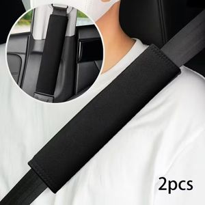 2Pcs Coussinets de Ceinture de Sécurité de Voiture, Housses de Ceinture Auto, Protège-Ceinture Doux et Confortable, Accessoire Intérieur Automobile Élégant, Couverture de Ceinture à la Mode