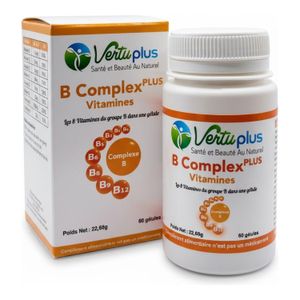 Vertu Plus Complexe de Vitamines B - Soutien Énergétique et Nerveux - 60 Gélules
