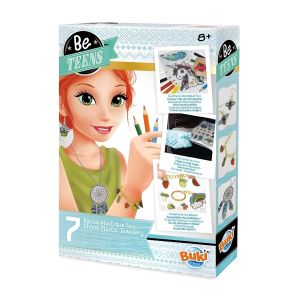 Buki Kit de Création de Bijoux - Plastique Fou Rétractable - Activité Manuelle DIY pour Enfants - Multicolore, Dès 8 Ans