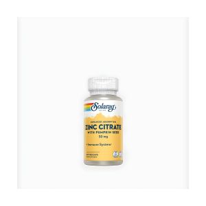 Complément Alimentaire - Citrate de Zinc avec Graine de Courge - Soutien Immunitaire & Absorption Améliorée - 50 mg, 60 Gélules Végétales