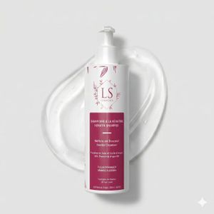 LS COSMETICS Shampoing sans sulfates à la kératine - Fleur d'oranger - 500ml