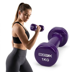 Body Haltères hexagonaux en caoutchouc durable – Poids pour entrainement fitness et musculation en salle
