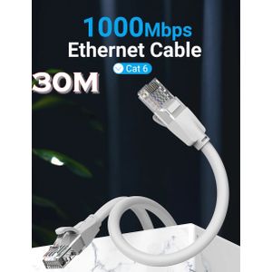 Câble Réseau RJ45 Internet 1000 Mbps Haute Vitesse 30 Mètres CAT 6
