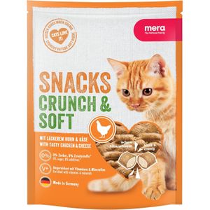 Mera Crunch & Soft - Délicieuses Friandises au Poulet et au Fromage pour Chat