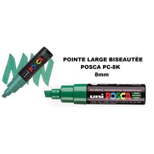 Marqueur Posca - Pointe large - Vert foncé - PC-8K