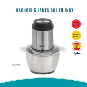 Jata HACHOIR 5 LAMES BOL EN INOX 3 LITRES 600W
