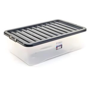 Boîte de Rangement - Plastique Transparent - Organisation Domestique - 32L 60x40x18cm Transparent