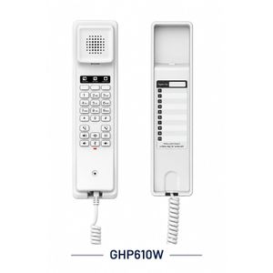 Grandstream Téléphone IP Hôtelier Compact GHP610W