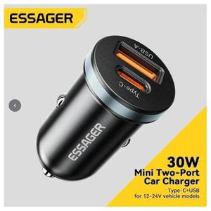 ESSAGER  Chargeur de voiture USB Type-C