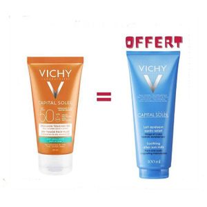 Vichy  Promo Toucher Sec Invisible+Lait Apaisant 100Ml