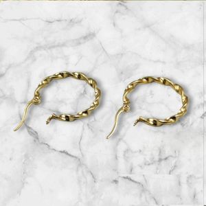  boucles d'oreilles Maftoulin en acier inoxydable*