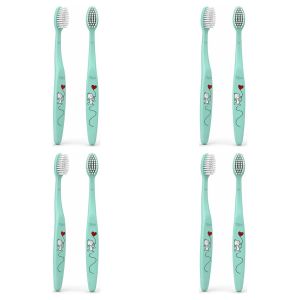 Tepe Lot de 4 - Brosse à Dents Mini X-Soft - Pour Enfants 0-3 Ans - Soin Dentaire Doux
