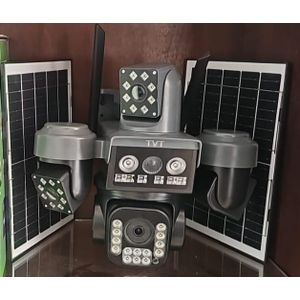 TvT Caméra de sécurité solaire à 4 lentilles – (20 mégapixels)