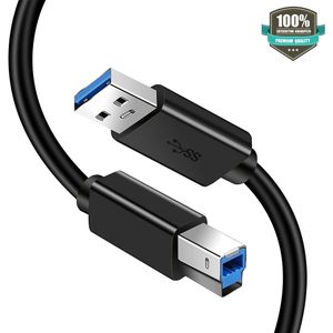 Câble USB 2.0 A vers B pour Imprimantes, Numériseurs (HP, Epson) - 3 mètres  - Noir : : Informatique