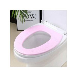 Couvercle Épaississant de Toilette avec Fonction Chauffante, Modèle Rose