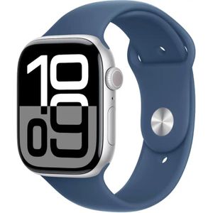 Apple Watch Series 10 GPS 46mm Silver / Denim Sport Band M/L