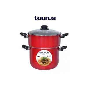 Taurus  Couscoussier rouge VITAL Anti-Adhésive 4L