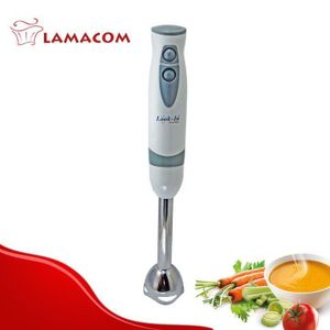 Lamacom Batteur and Mixeur Plongeant 2 2 Vitesses avec Pied en INOX Plus Bol Gradué 600 600 ml