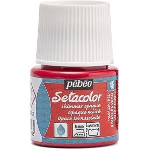 Pebeo  PEINTURE TEXTILE SETACOLOR OPAQUE 45 ML - 46 ROUGE PASSION MOIRE