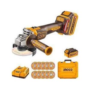 Ingco  Meuleuse d'angle sans fil 