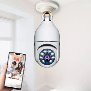 Caméra de surveillance intelligente 360° à visser comme une ampoule Appareils photos de surveillance
