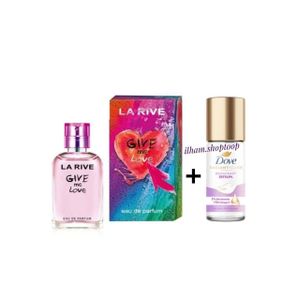 La Rive Eau de Parfum Give Me Love pour femme(30ml)+Dove Deodorant Serum3% Niacinamide,X10 Omega 6(45ml)