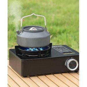 Réchaud à Gaz Portatif Premium - Brûleur de Camping Haute Performance avec Système de Sécurité Intelligent - Ultra-Puissant & Stable - Pack Expédition Luxe