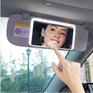 General Miroir cosmétique LED tactile pour voiture, éclairage intégré pour maquillage parfait sur pare-soleil de voiture