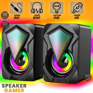 Haut-parleurs Stereo Gamer XTRIKE SK-501 avec LED RGB