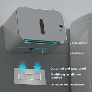 Boîte à Mouchoirs Murale Automatique avec Capteur à Induction – Distributeur de Papier Toilette pour Salle de Bain