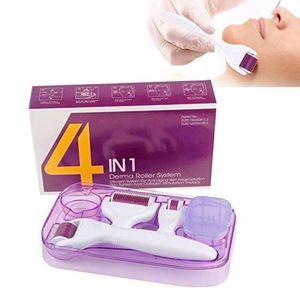 Kit Derma Roller 4 en 1 – Soin Visage et Rajeunissement de la Peau