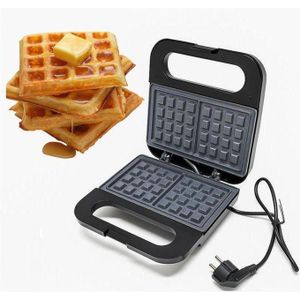 Gaufrier Électrique 750W Granit – Appareil à Gaufres Électrique Antiadhésif