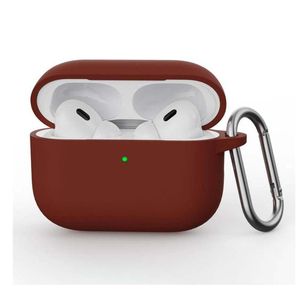 Coque protection en silicone pour AirPods Pro 3 Generation (2025) pochette Rouge Foncee