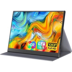 XTRMLAB Écran portable 15.6 FHD IPS – 60 Hz – Connectivité USB-C & Mini HDMI – Ultra-léger 0,63 kg – Idéal professionnels en déplacement