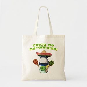 Tote Bag Cinco de Mayonnaise Unique, haute qualité