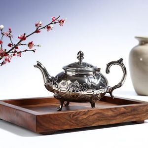 Théière marocaine en argenté – artisanat traditionnel de Fès  1.5L