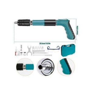 Pistolet à clous en acier portable avec 100pcs clous ronds pour mur en ciment
