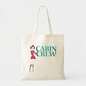 Tote Bag on -board agent with typography of the Cabi crew Unique, haute qualité