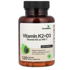 FutureBiotics Vitamines K2 + D3, 120 capsules