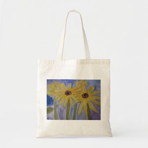 Elegant summer sunflower tote bag Unique, haute qualité